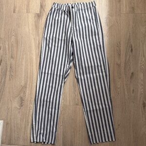 Brandy Melville Navy Blue and White Pants